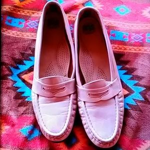 VTG 90s SAS putty leather loafers
